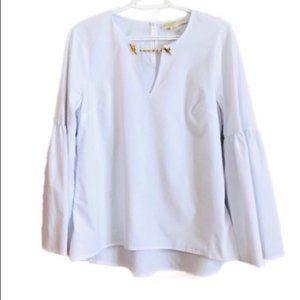 Michael Kors White Tunic Bell Sleeve Shirt